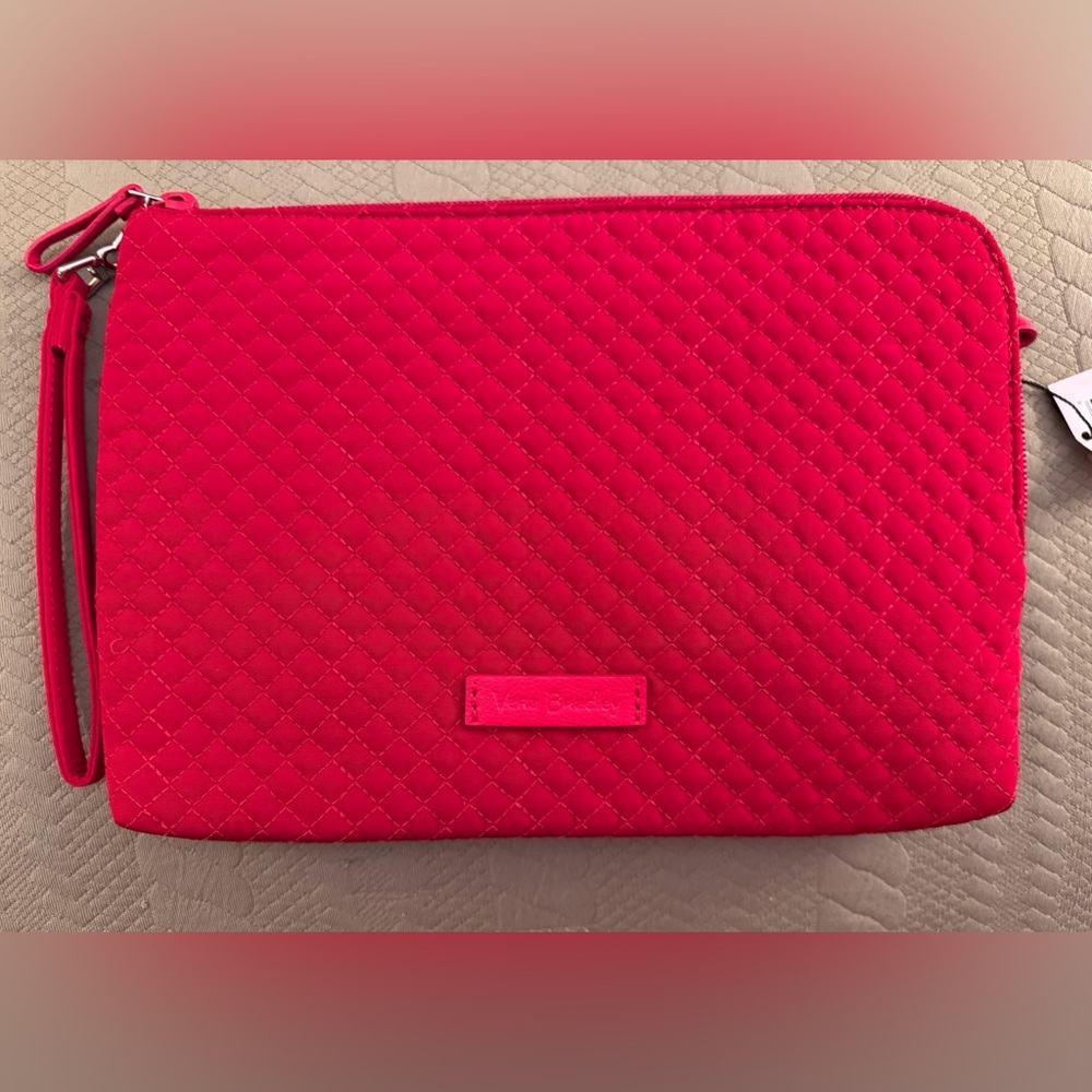 Vera Bradley Iconic RFID Wristlet Wallet Cardinal Red NWT’s